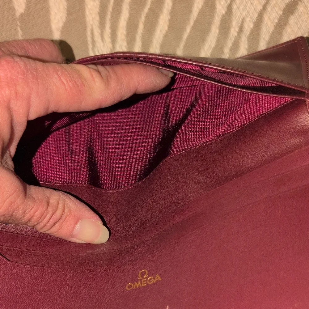 Omega Brown Leather Wallet